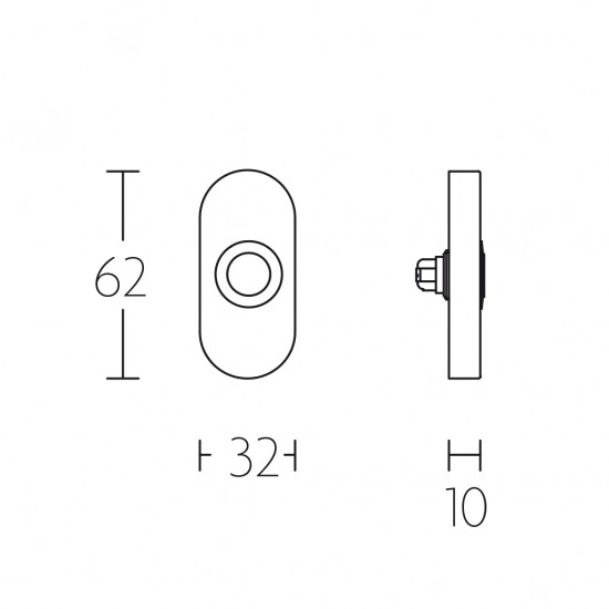 Basics LB51 csengőgomb