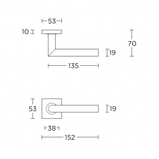 Basics LB2-19BSQ kilincs