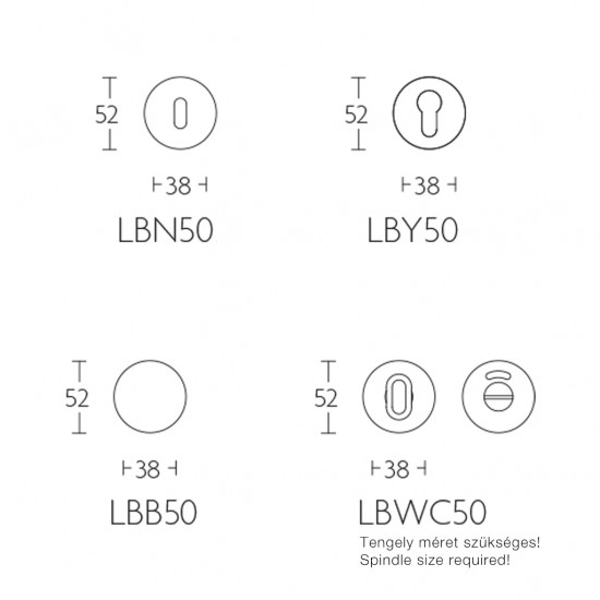 Basics LB2-19 kilincs - RAKTÁRRÓL!