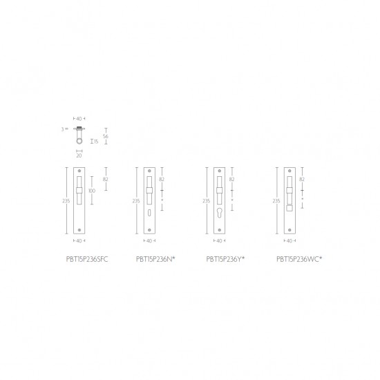 ONE by Piet Boon PBT15P236 kilincs