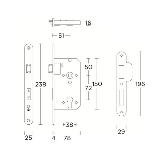 Basics PZ biztonsági bevésőzár szett (51/72)